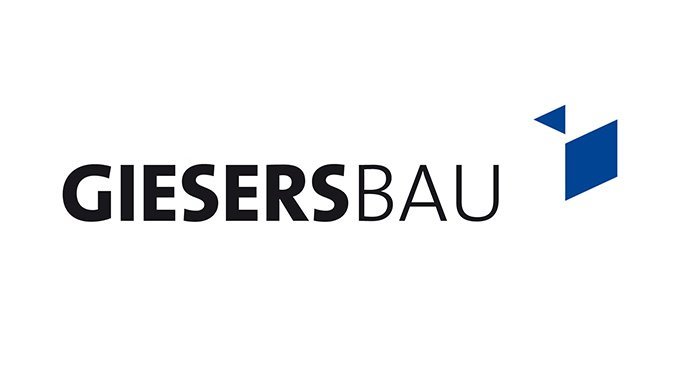 Das Logo von GIESERSBAU zeigt den Firmennamen in klaren, modernen Buchstaben auf weißem Hintergrund.
